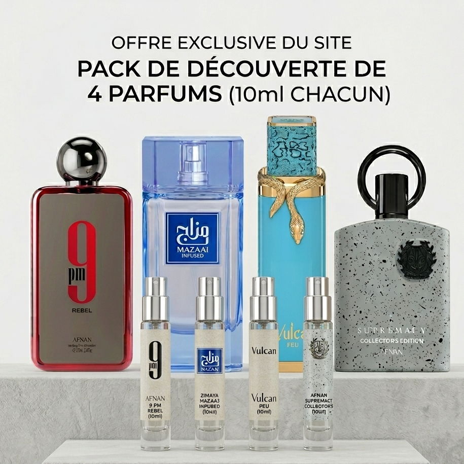 Pack Signature : 4 Parfums Iconiques en Format 10ml