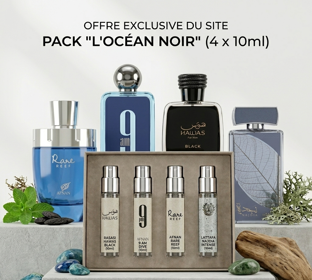 L'Océan Noir" : Sélection Fraîcheur & Intensité (4 x 10ml)