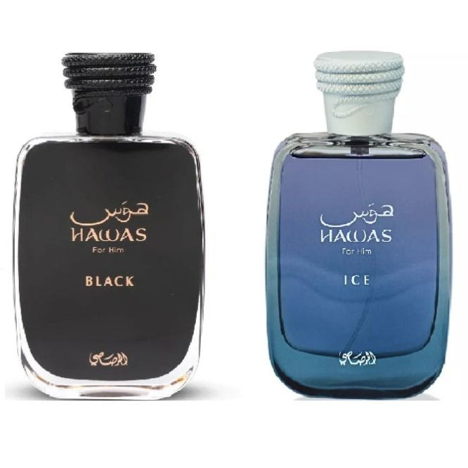 🌟 Pack Duo – Hawas Black & Hawas Ice (Rasasi)